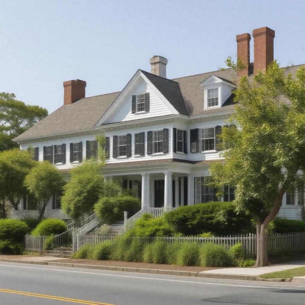 AI-created image of Edgartown Village Historic District