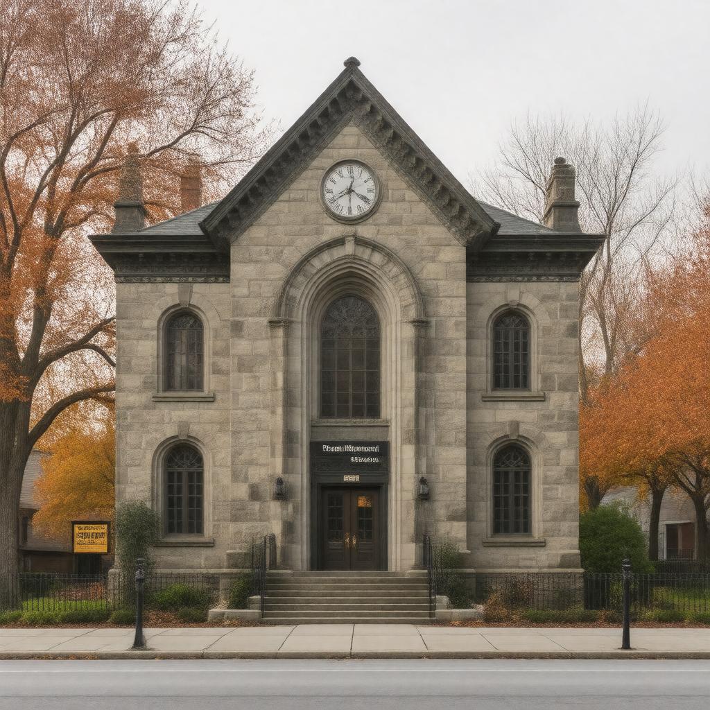 AI-created image of Edgell Memorial Library