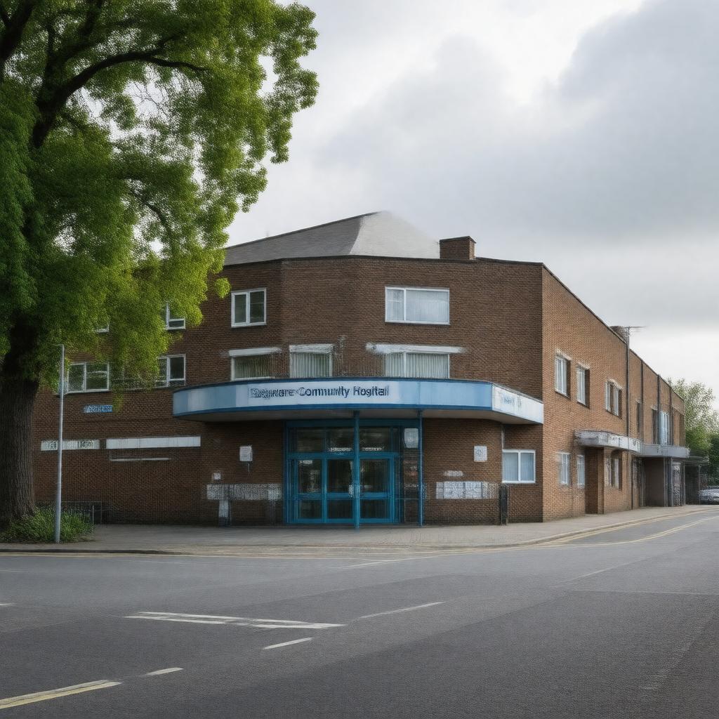Click to view larger image AI-created image of Edgware Community Hospital