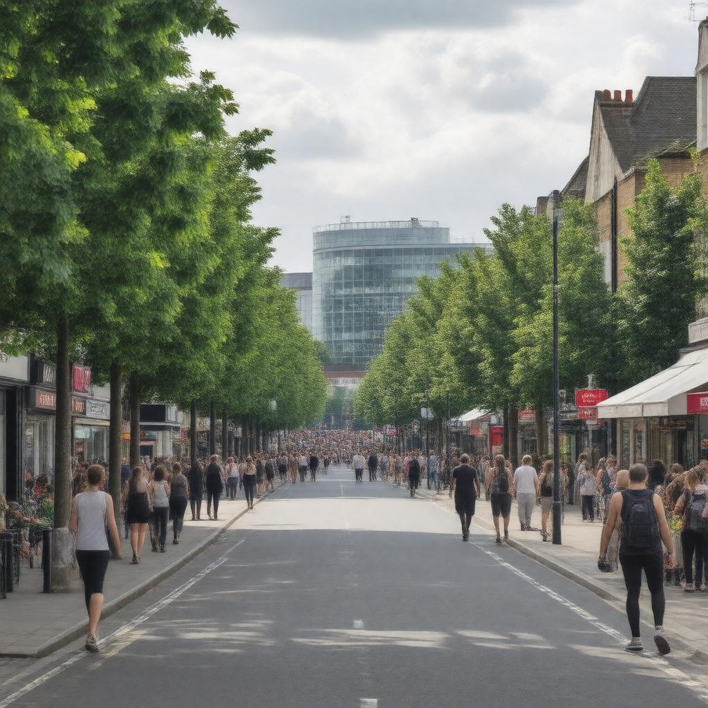 AI-created image of Edgware, London