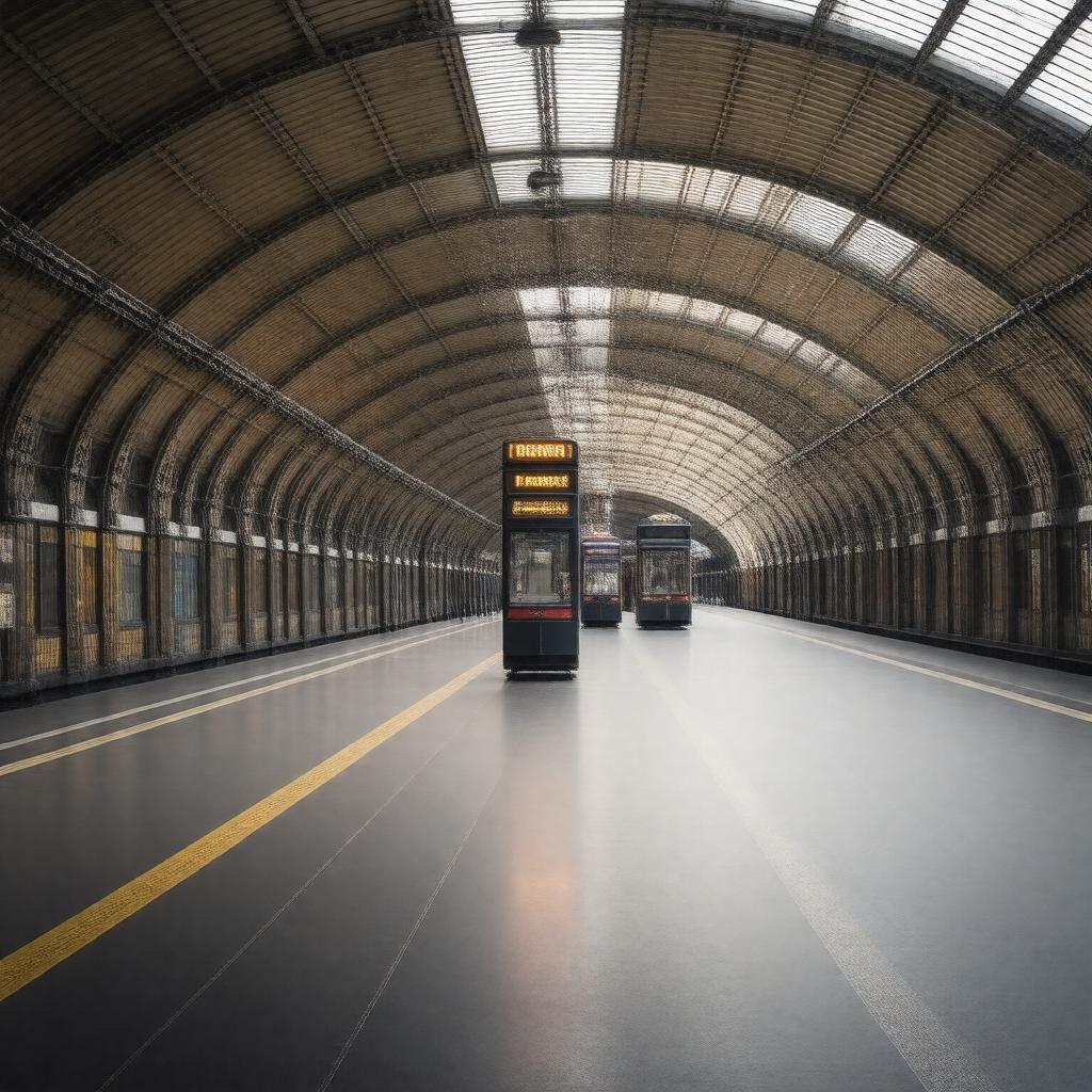 AI-created image of Edgware Road tube station