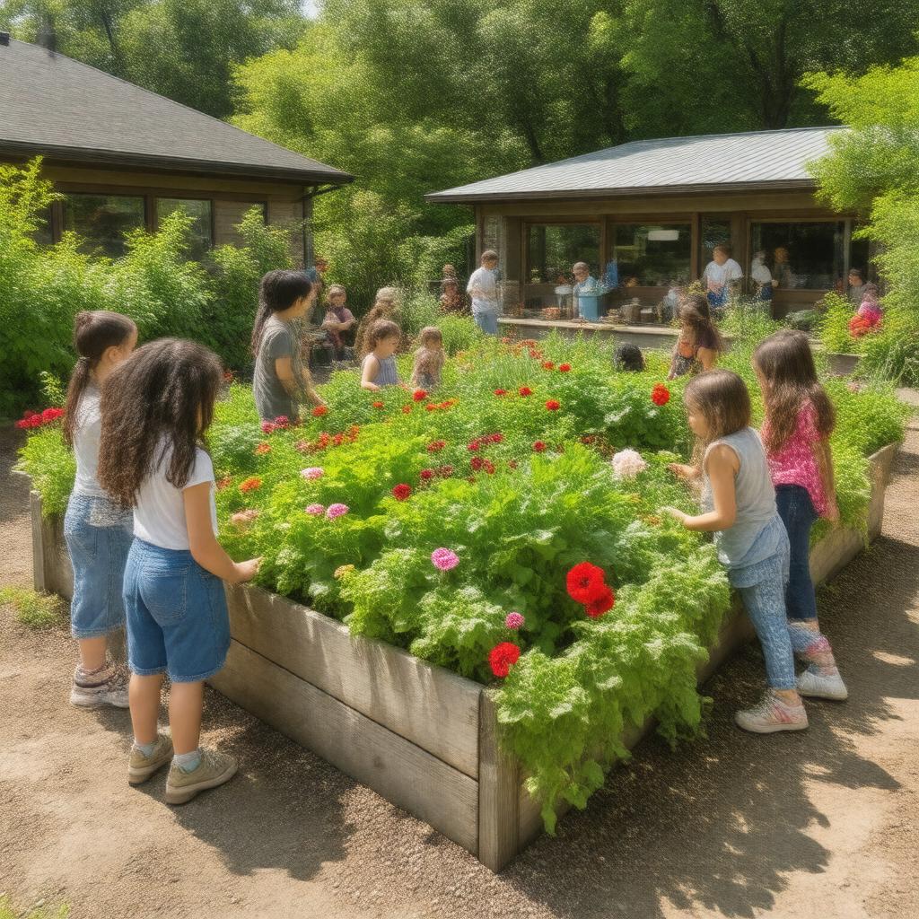 AI-created image of Edible Schoolyard Project
