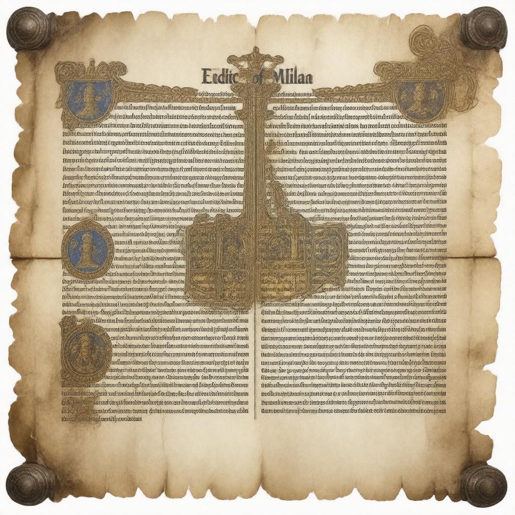 AI-created image of Edict of Milan