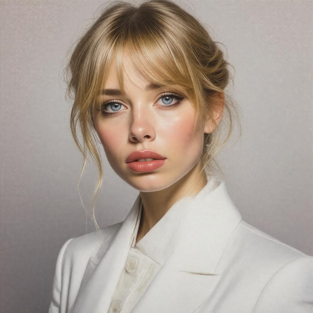 AI-created image of Edie Campbell