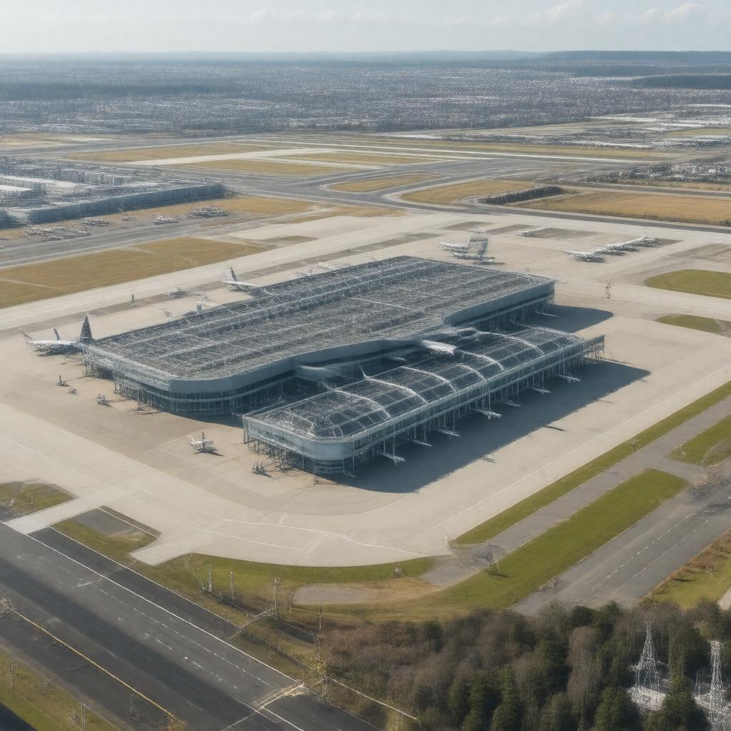 AI-created image of Edinburgh Airport