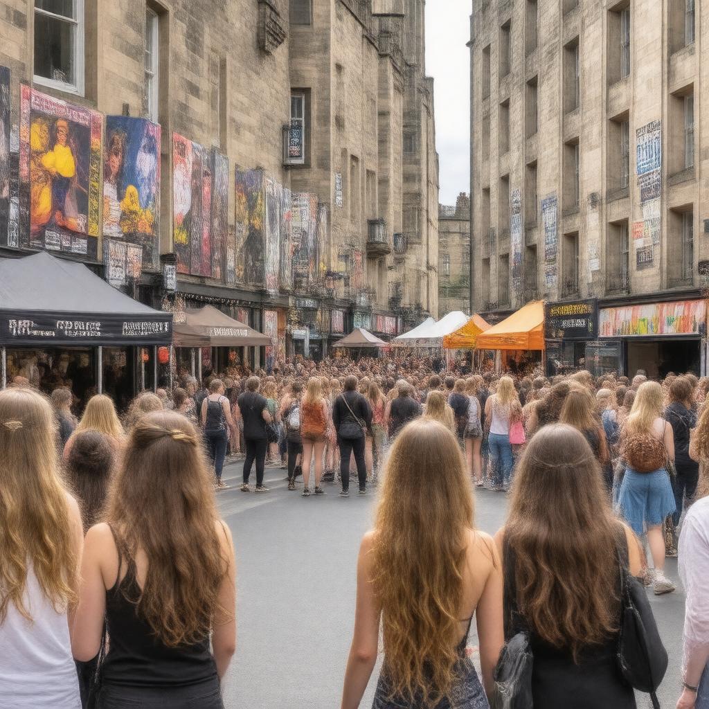 AI-created image of Edinburgh Fringe Festival