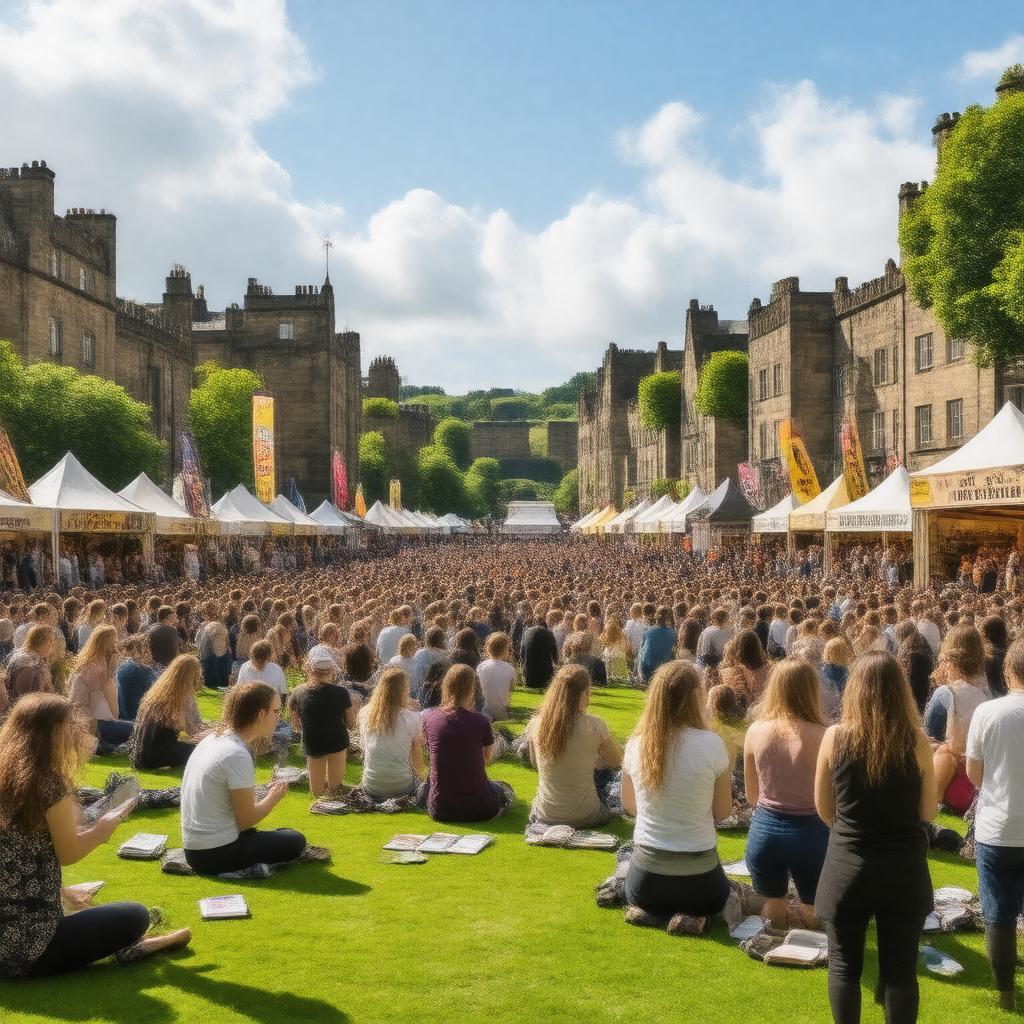 Click to view larger image AI-created image of Edinburgh International Book Festival