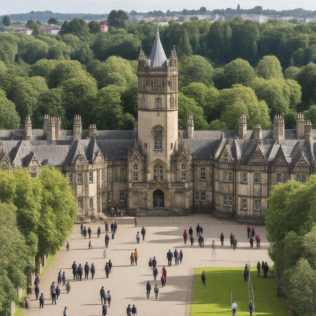 AI-created image of Edinburgh Napier University