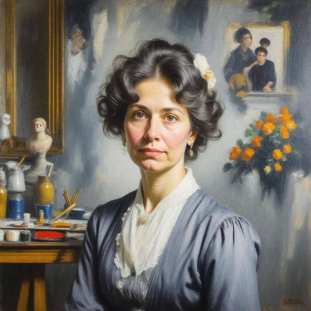 Click to view larger image AI-created image of Edith Emerson