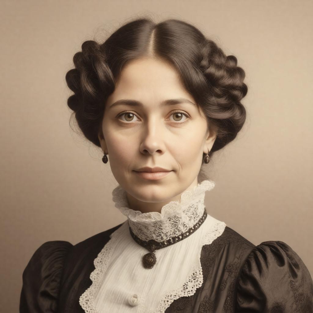 Click to view larger image AI-created image of Edith Liddell