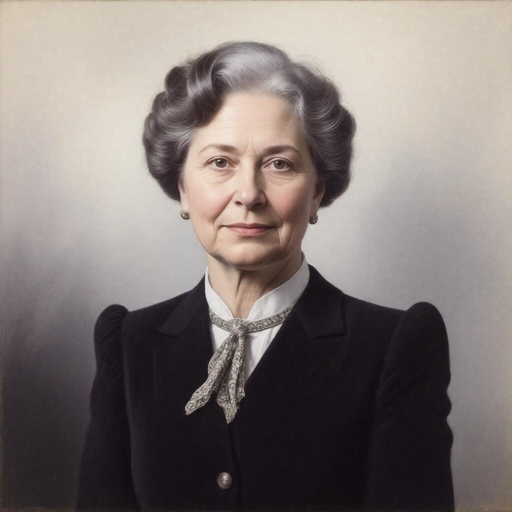 Click to view larger image AI-created image of Edith Ruth