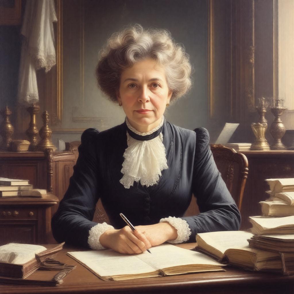 AI-created image of Edith Wharton