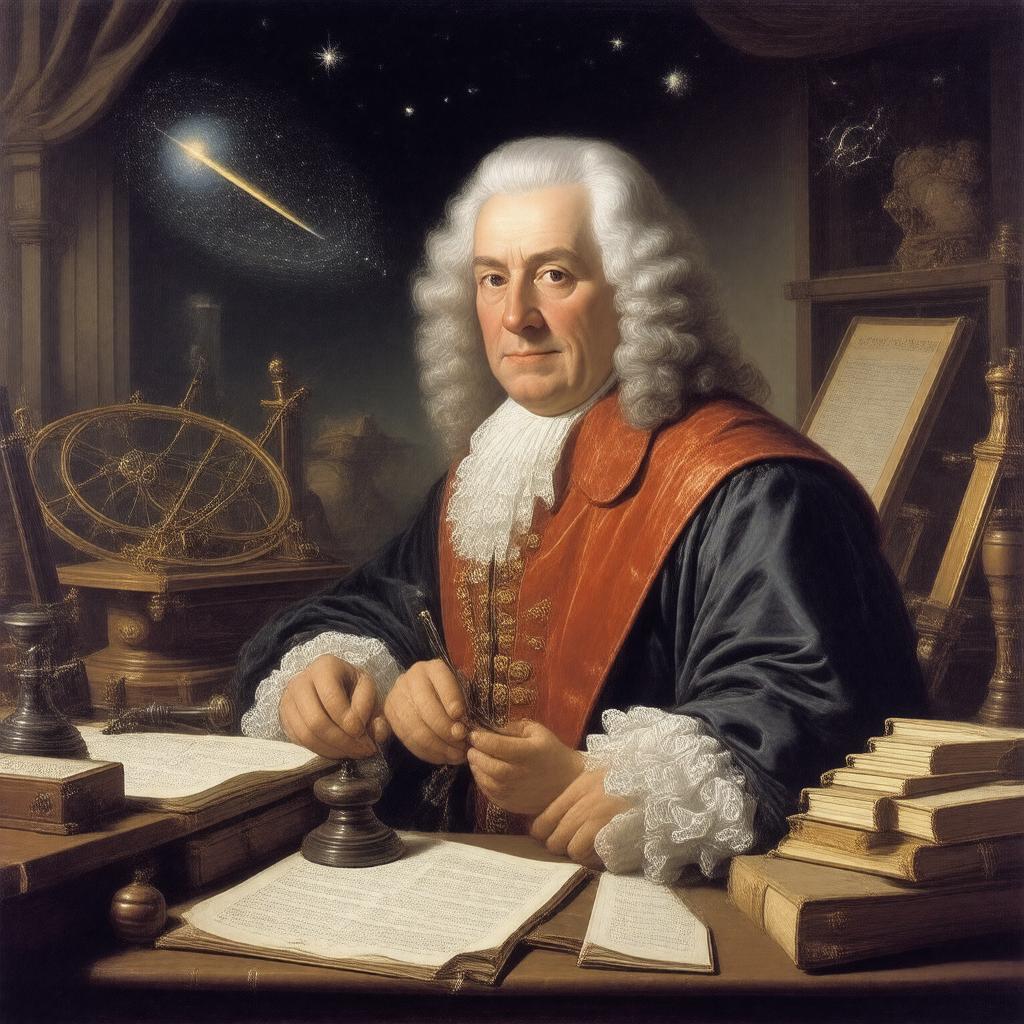 AI-created image of Edmond Halley