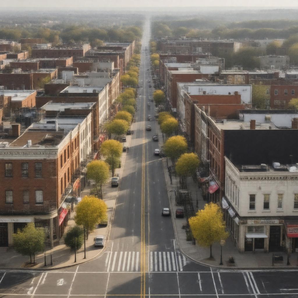 Click to view larger image AI-created image of Edmondson Village