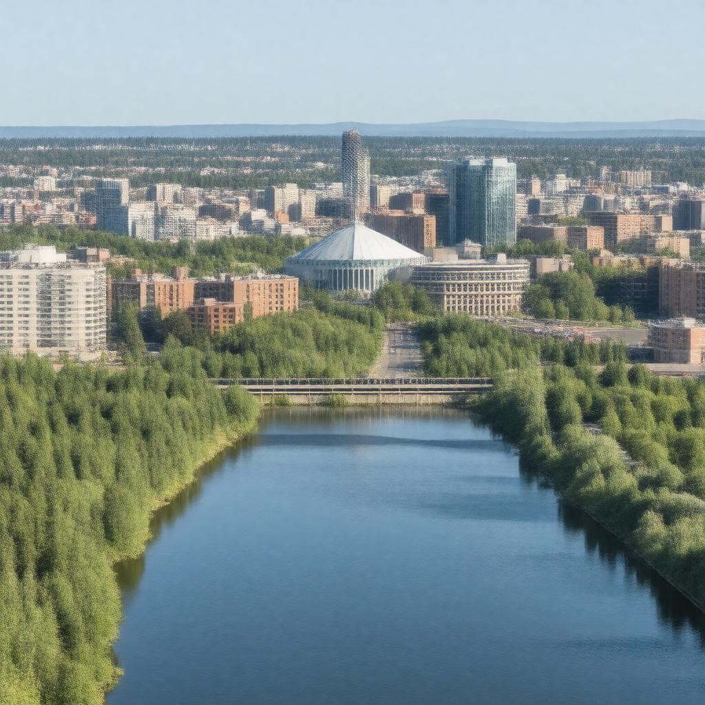 AI-created image of Edmonton, Alberta, Canada