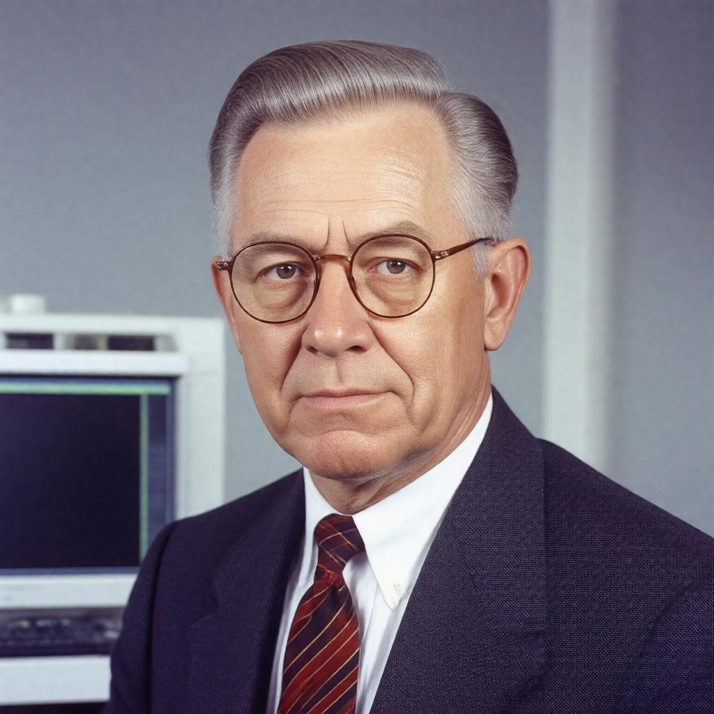 Click to view larger image AI-created image of Edmund Clarke