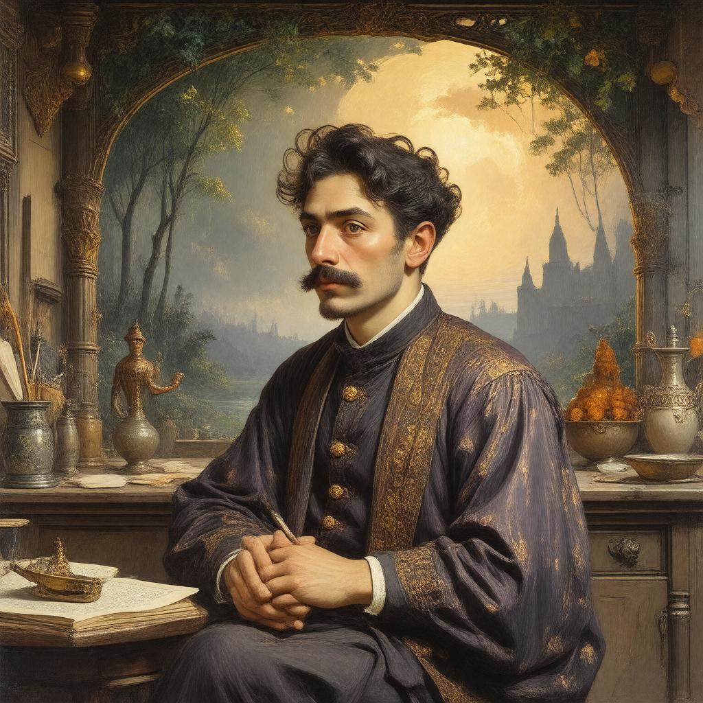 AI-created image of Edmund Dulac