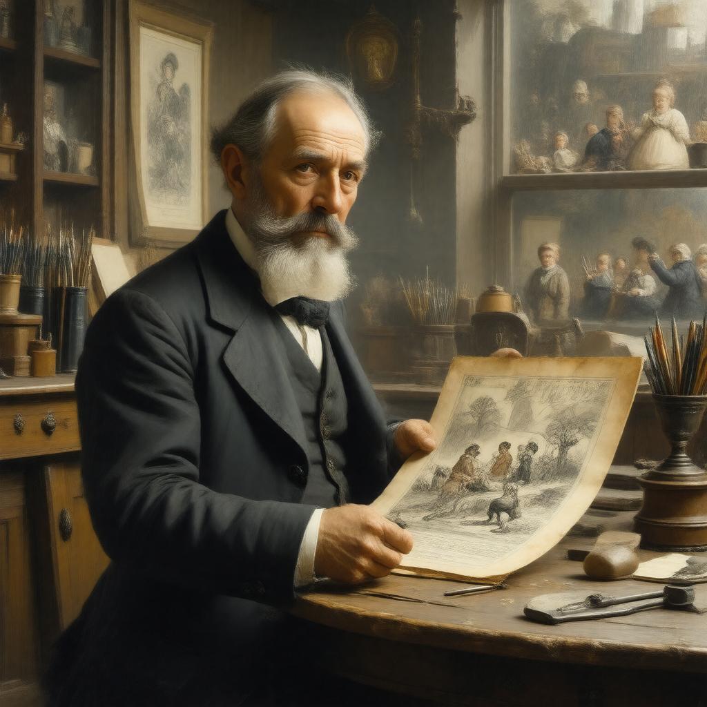 AI-created image of Edmund Evans