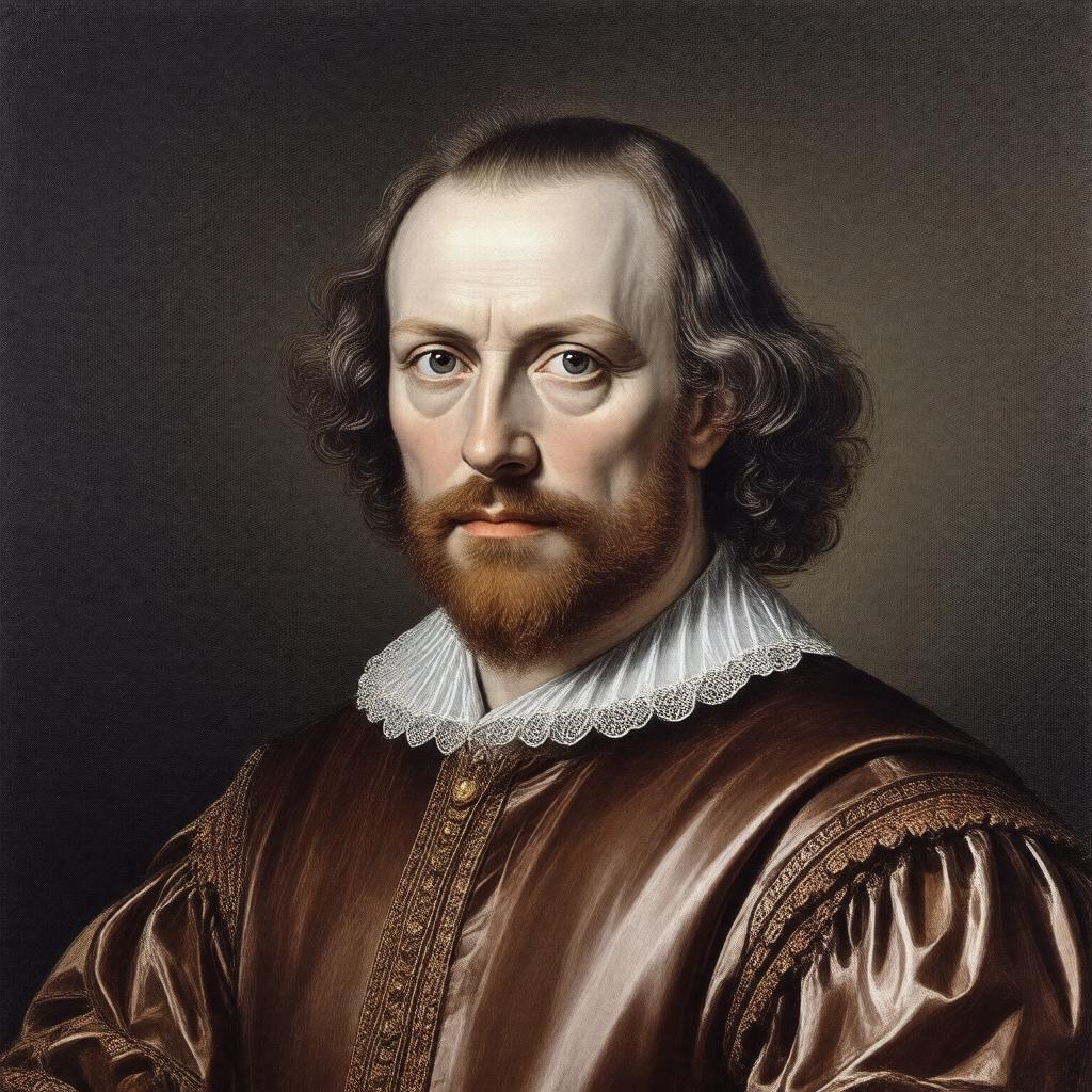 Click to view larger image AI-created image of Edmund Shakespeare