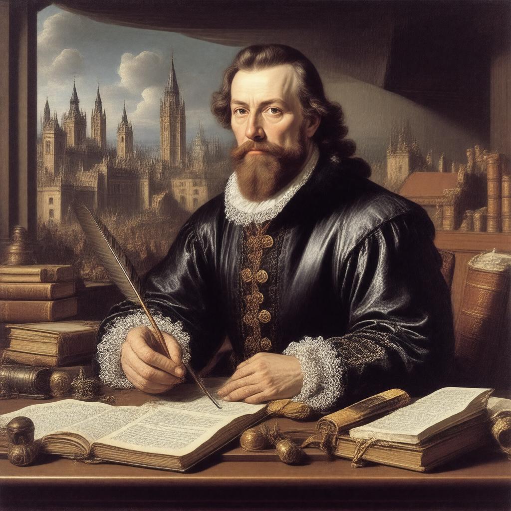 AI-created image of Edmund Spenser