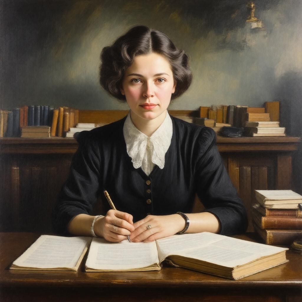 AI-created image of Edna St. Vincent Millay