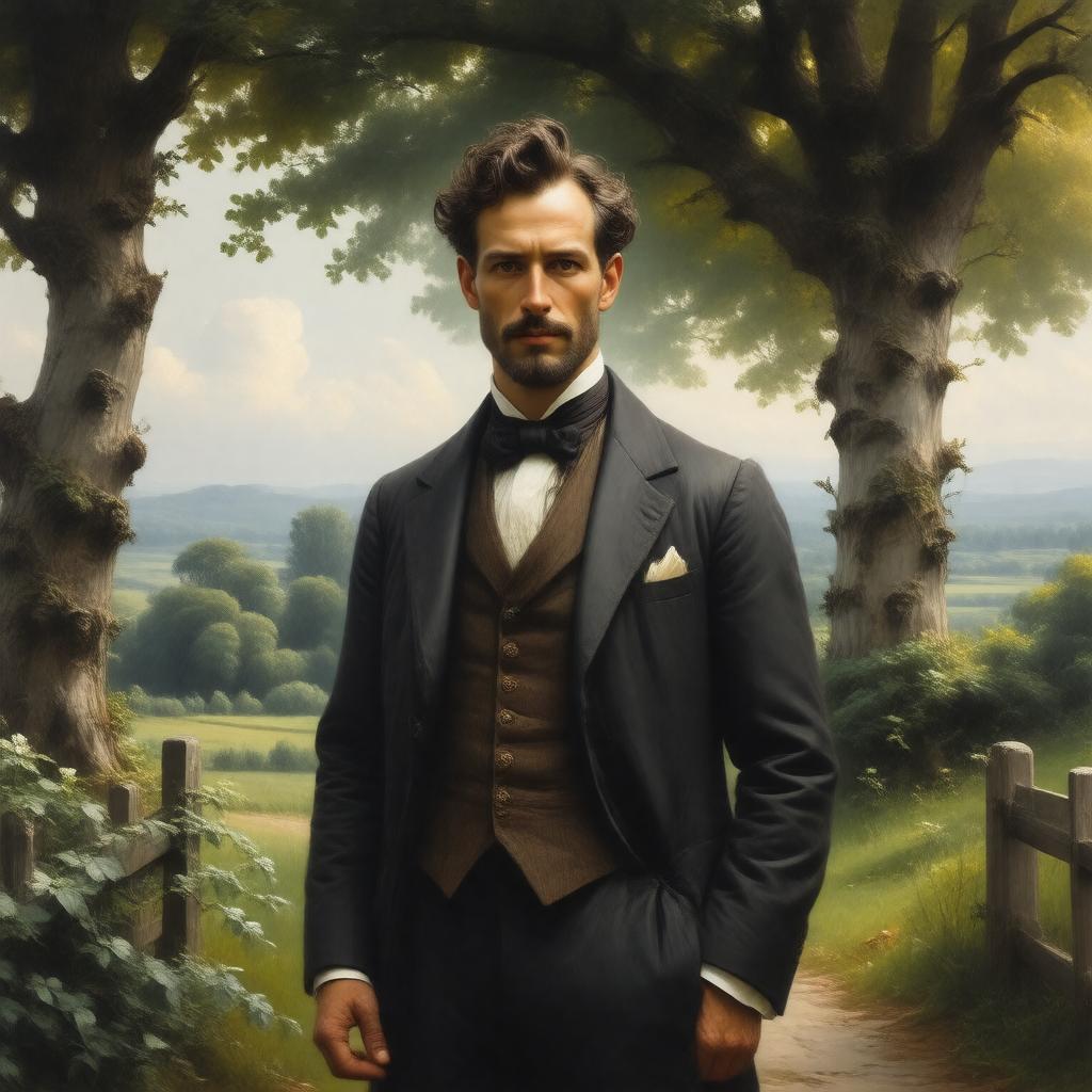 AI-created image of Edred Fitzpiers