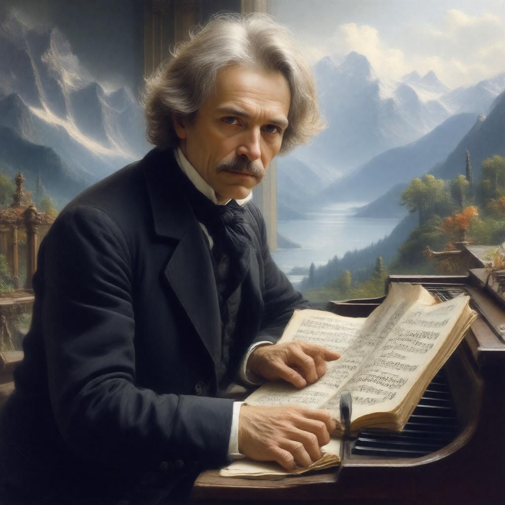 AI-created image of Edvard Grieg