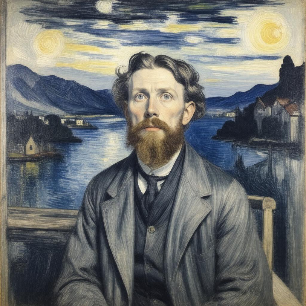 AI-created image of Edvard Munch