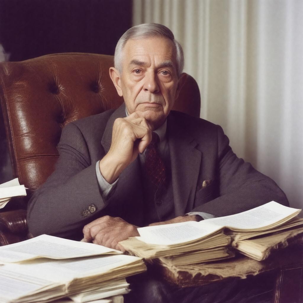 AI-created image of Edward Albee