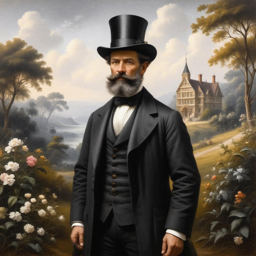 AI-created image of Edward Bulwer Lytton Dickens