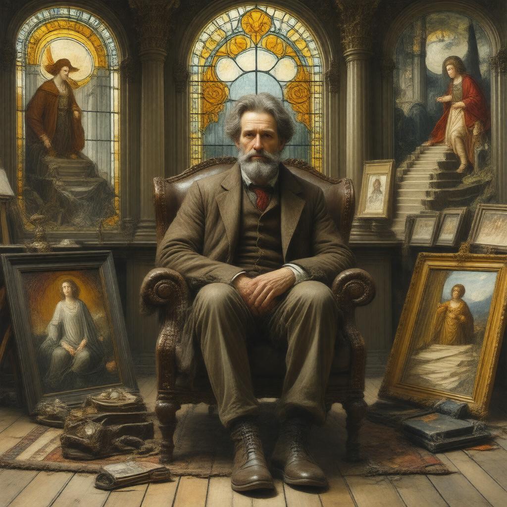 AI-created image of Edward Burne-Jones
