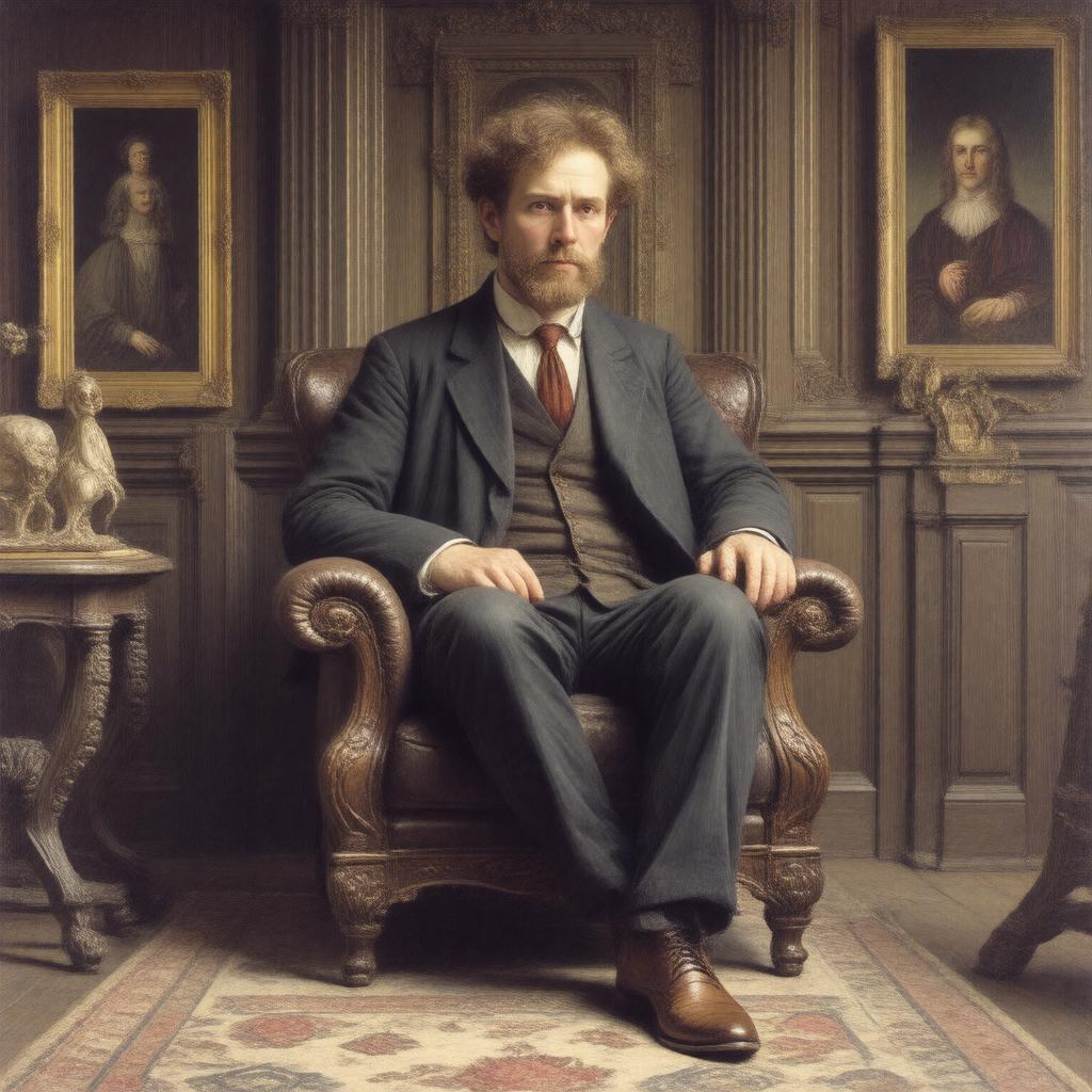 AI-created image of Edward Burne-Jones