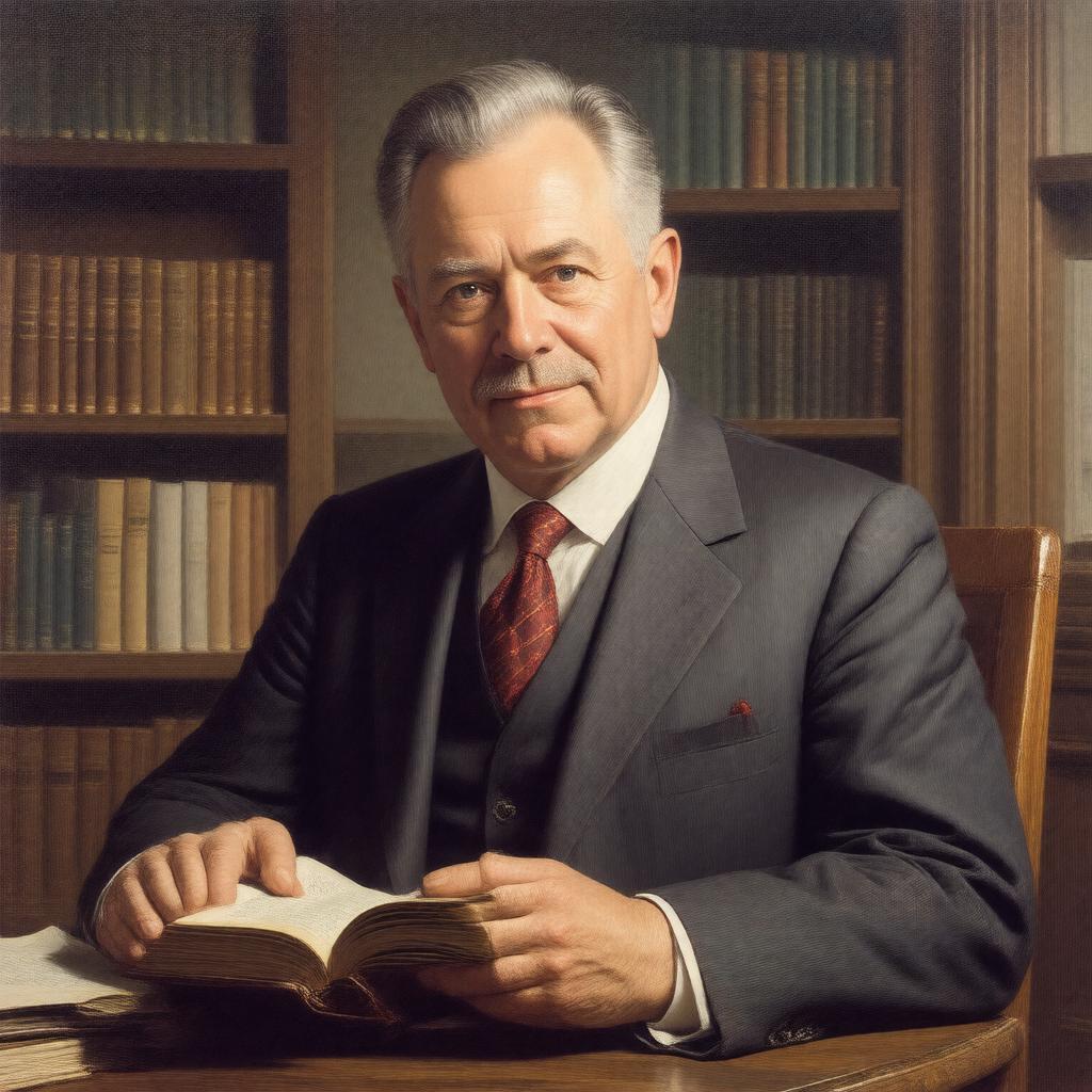 AI-created image of Edward Burr Van Vleck