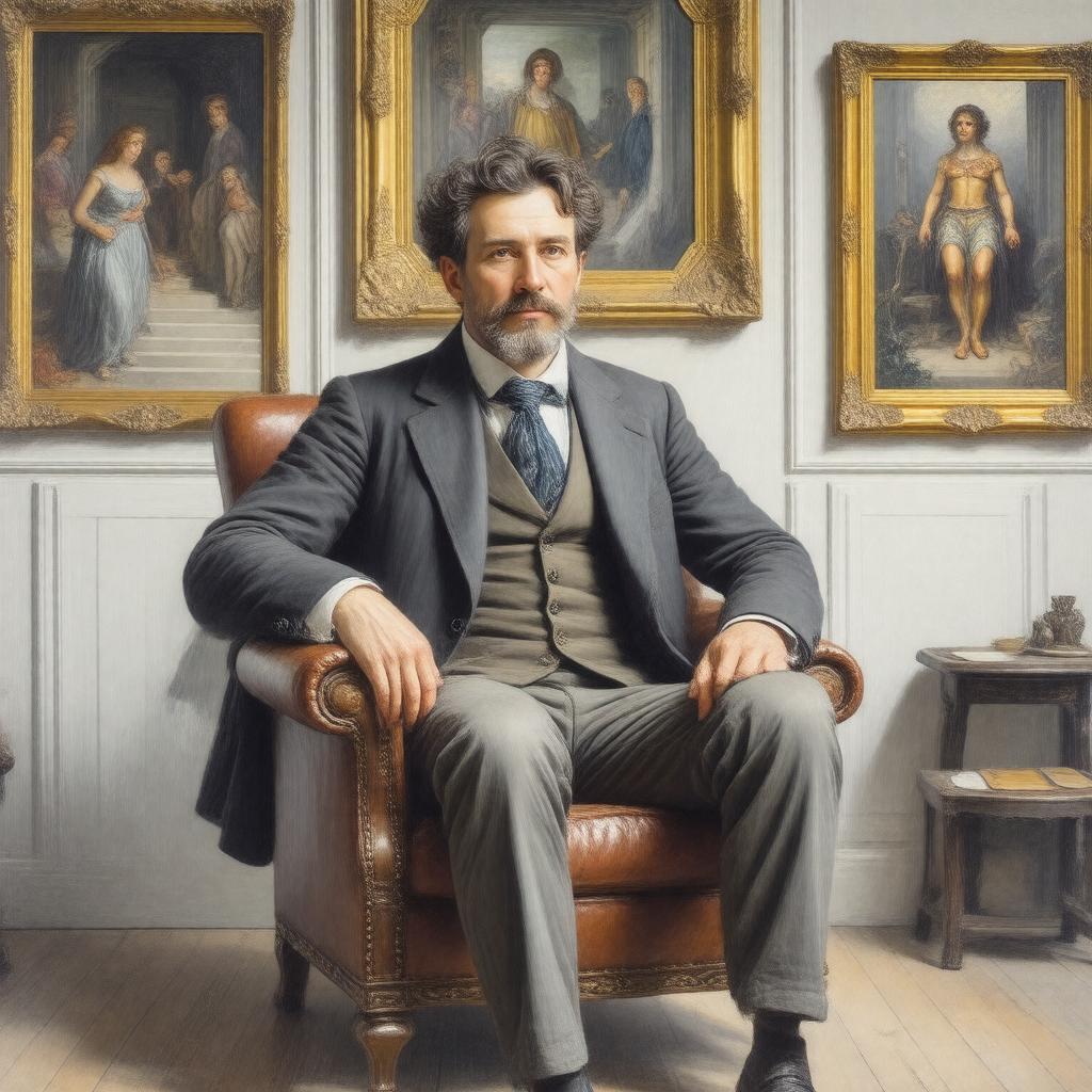 AI-created image of Edward Coley Burne-Jones