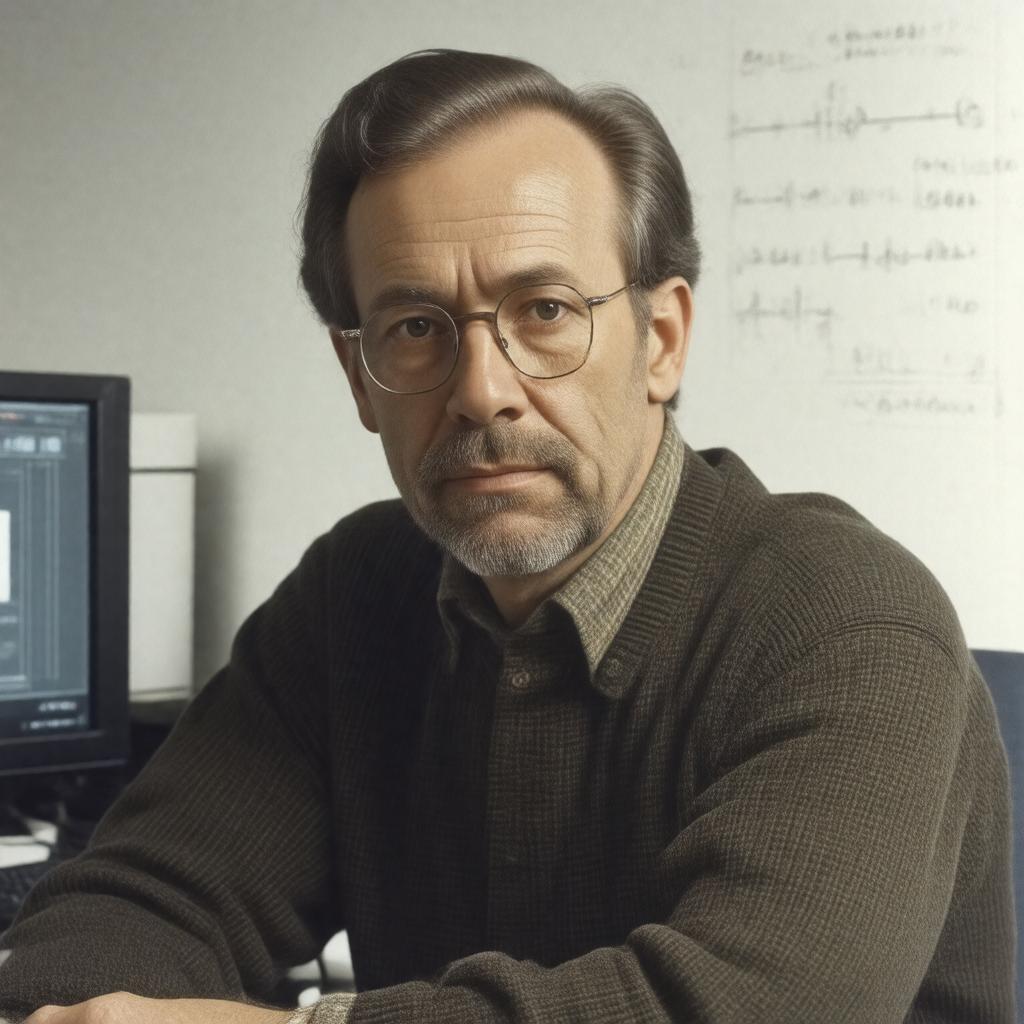 Click to view larger image AI-created image of Edward Fredkin