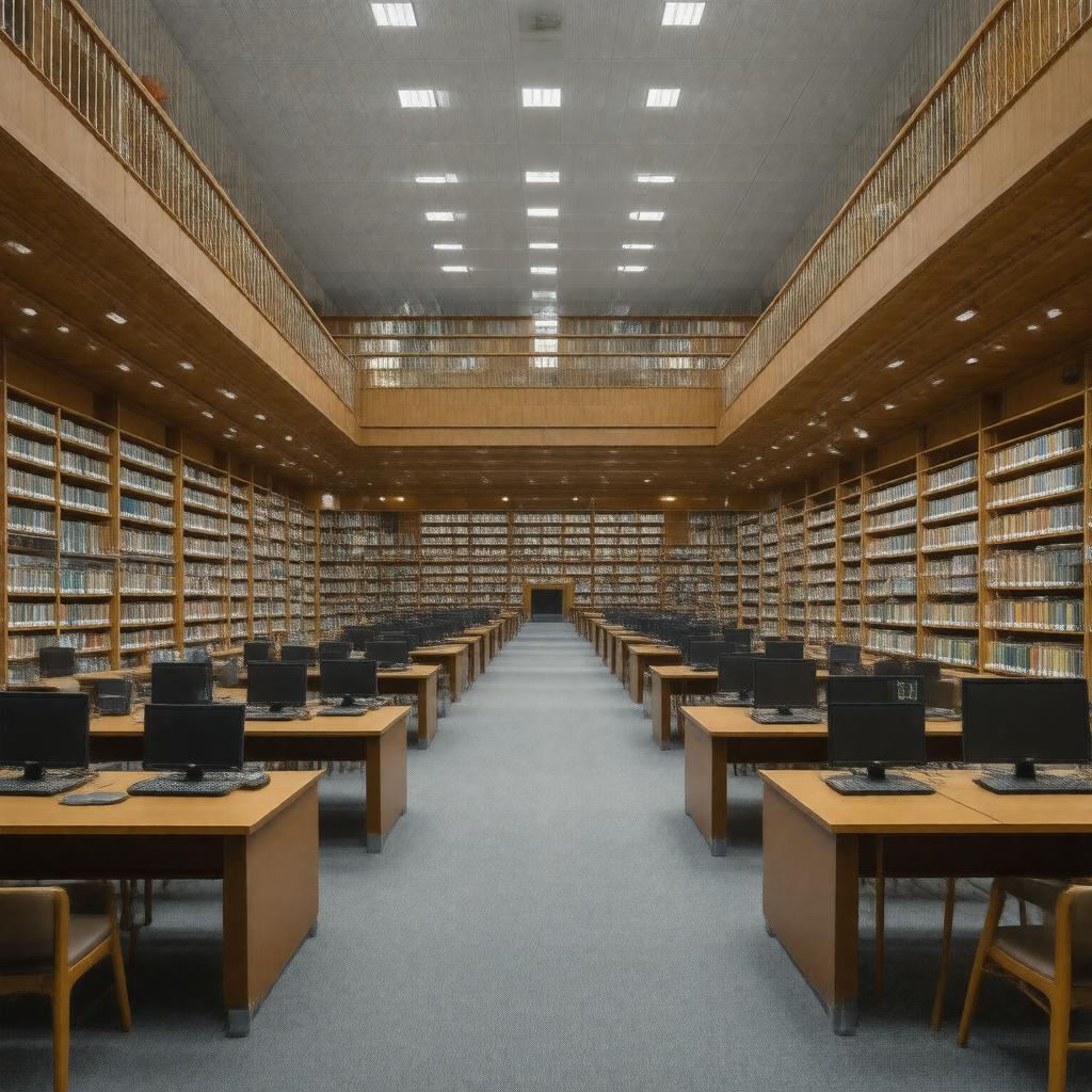 Click to view larger image AI-created image of Edward G. Miner Library