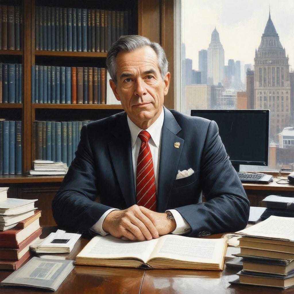 AI-created image of Edward Glaeser