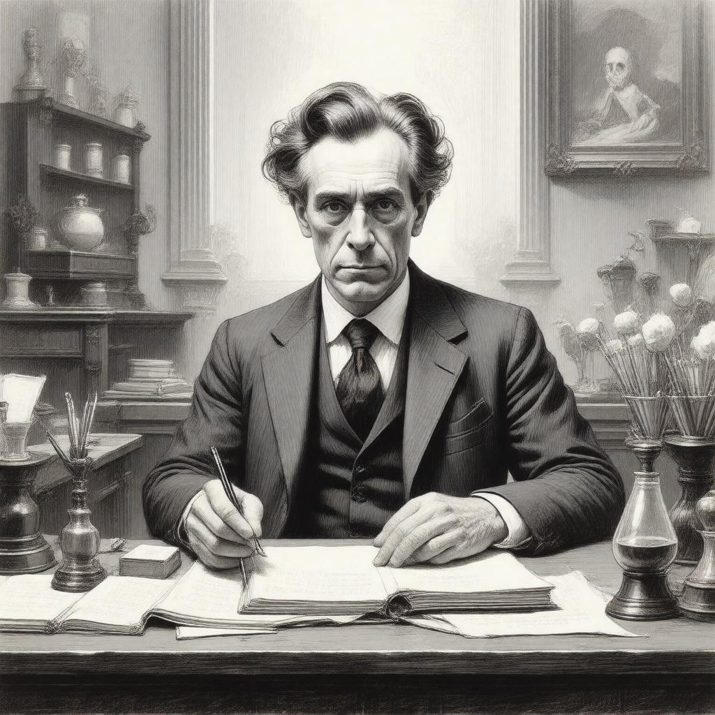 AI-created image of Edward Gorey