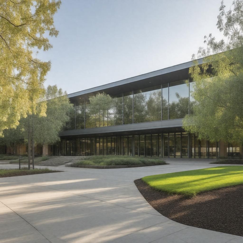 Click to view larger image AI-created image of Edward J. Ray Hall