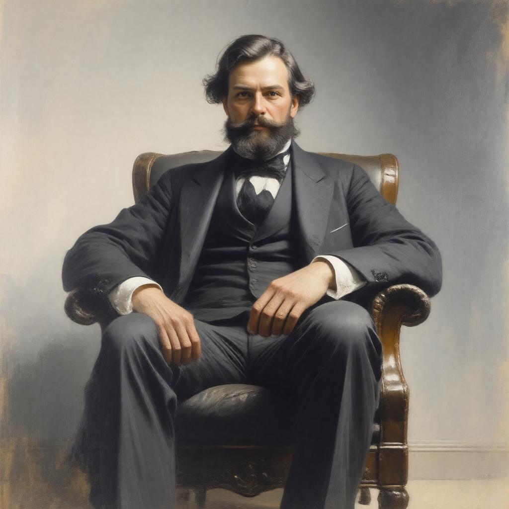 AI-created image of Edward James Branson