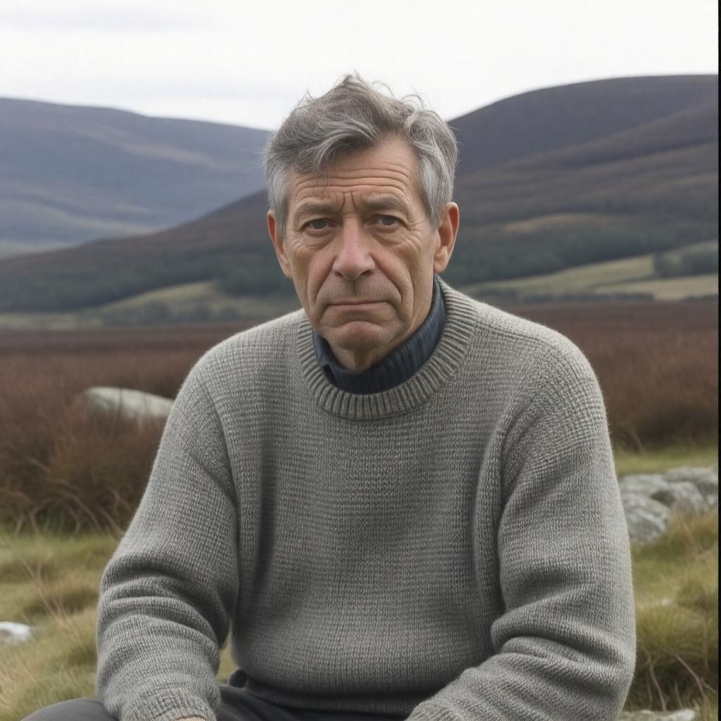 AI-created image of Edward James Hughes