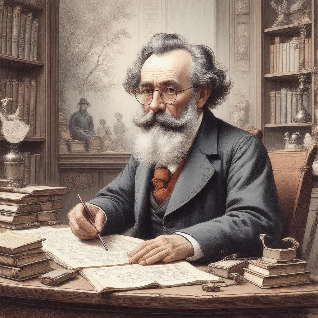 AI-created image of Edward Lear