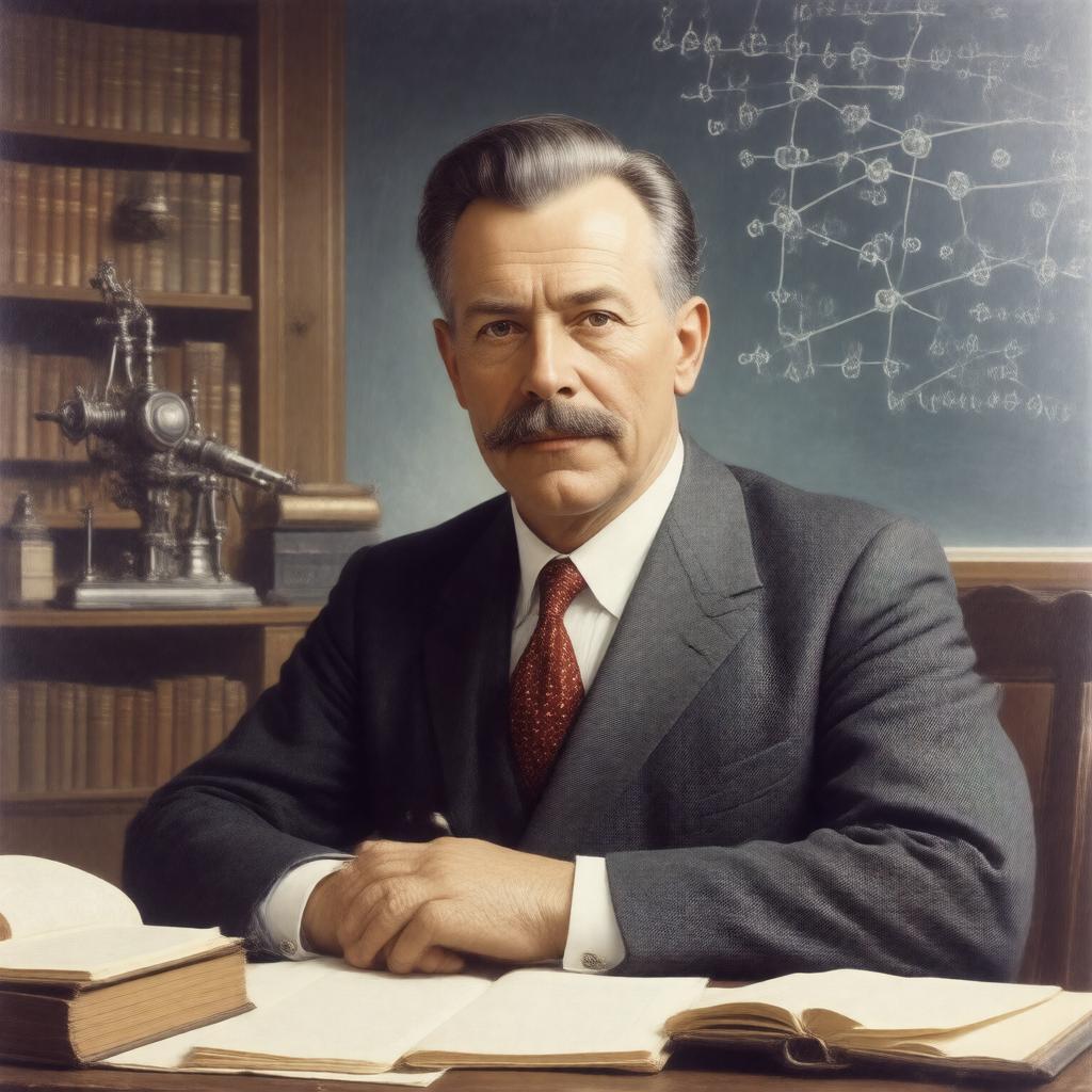 AI-created image of Edward Mills Purcell