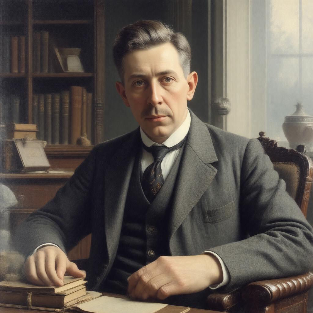 Click to view larger image AI-created image of Edward Morgan Llewellyn Forster