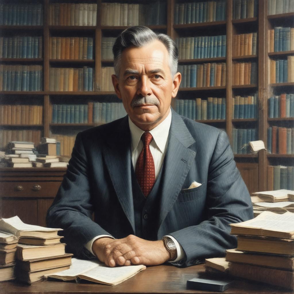 AI-created image of Edward N. Lorenz