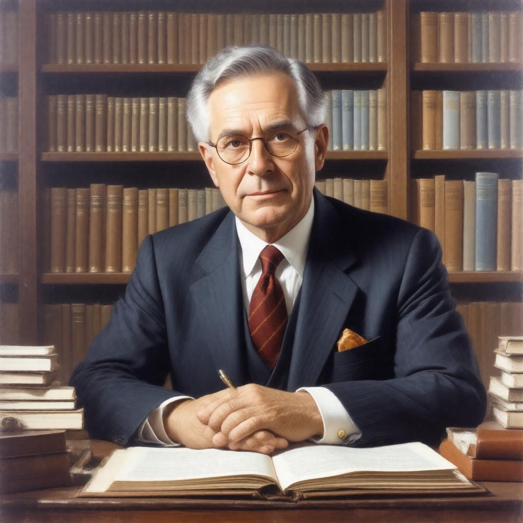 AI-created image of Edward Purcell