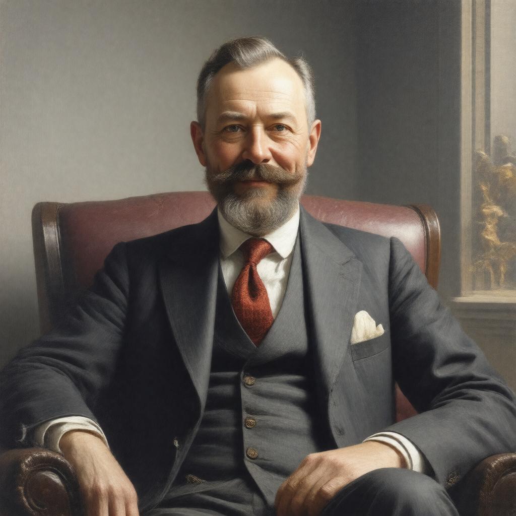 AI-created image of Edward Strachey