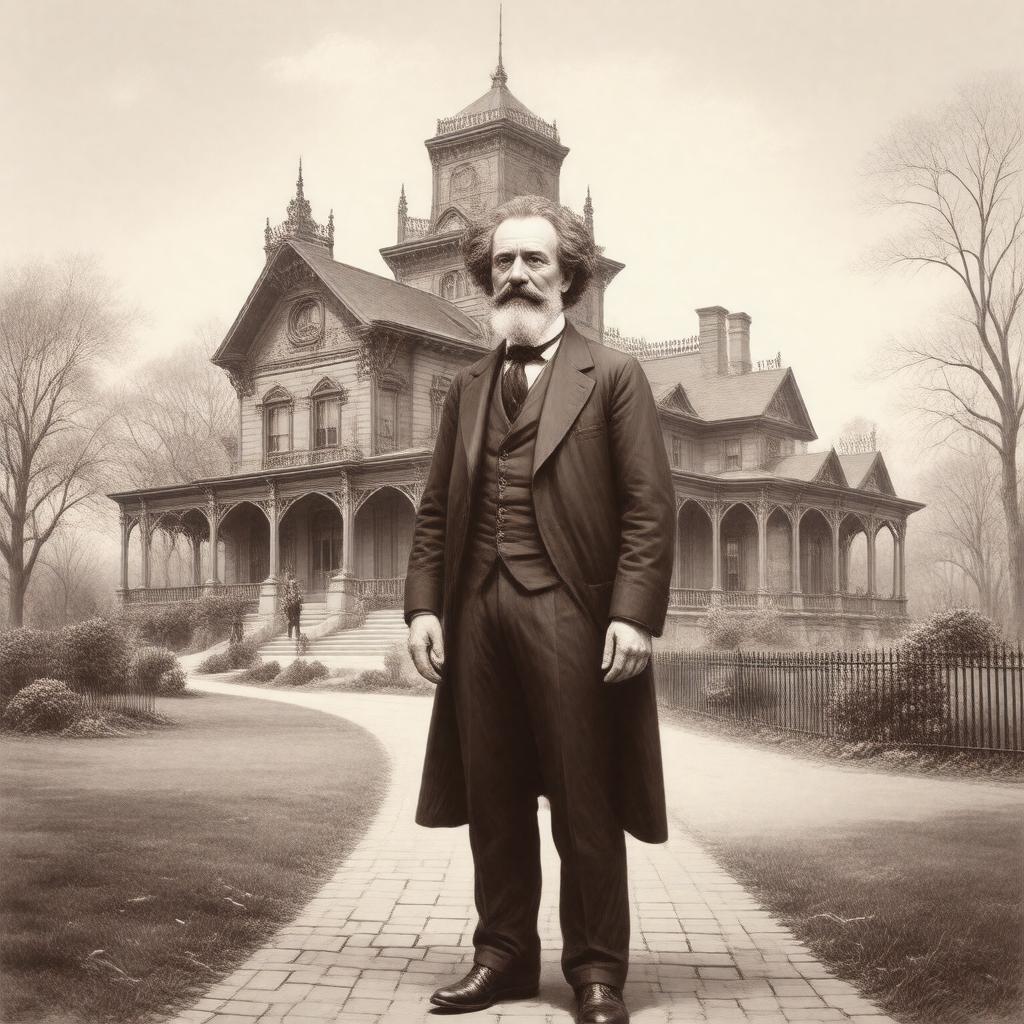 AI-created image of Edward Tuckerman Potter