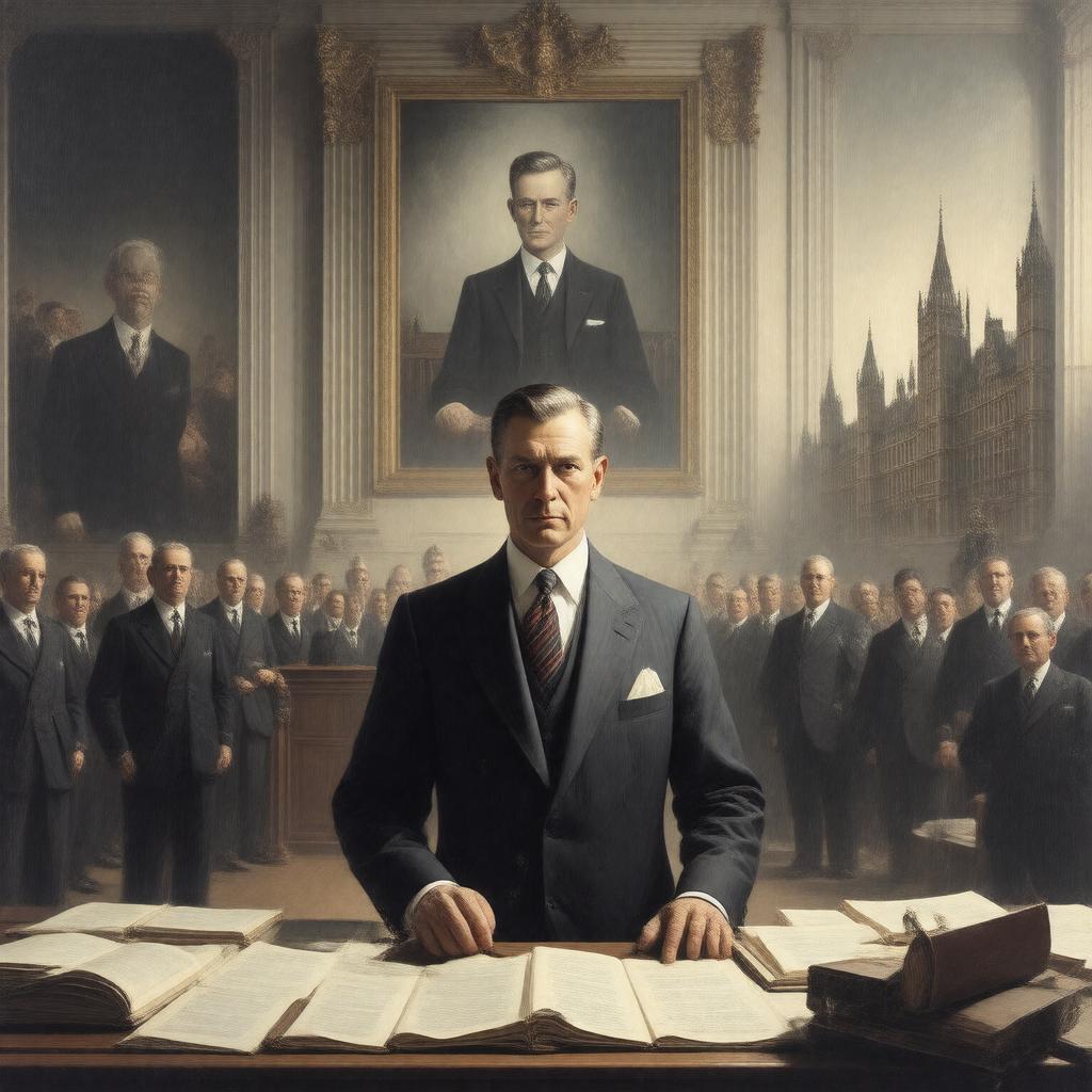 Click to view larger image AI-created image of Edward VIII abdication crisis