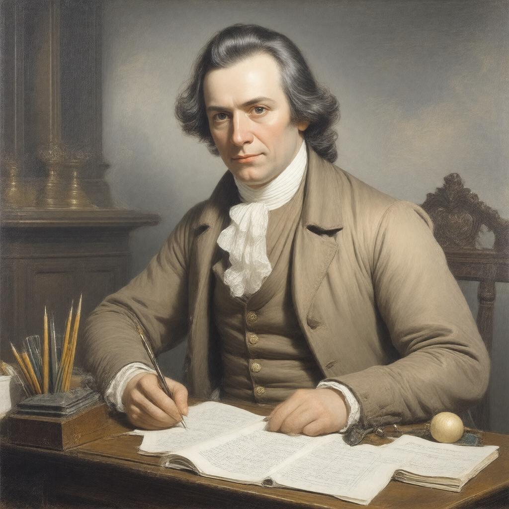 AI-created image of Edward Waring